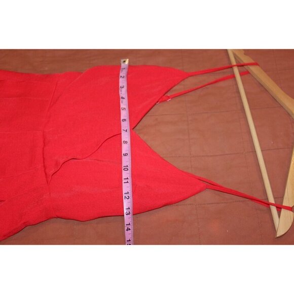 Lulus Red Adjustable Strap V-Neck Romper Women Size Small - Picture 5 of 8